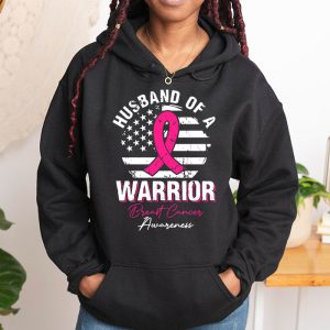 Husband Of A Warrior Breast Cancer Awareness Support Squad Hoodie 1 1