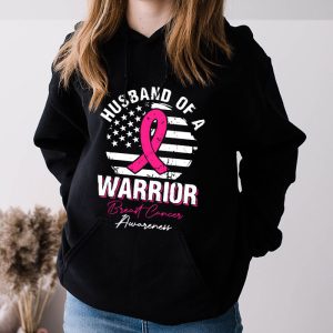 Husband Of A Warrior Breast Cancer Awareness Support Squad Hoodie