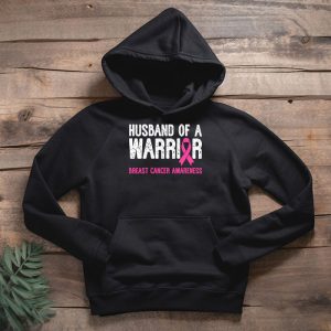 Husband Of A Warrior Breast Cancer Awareness Support Squad Hoodie 5 3