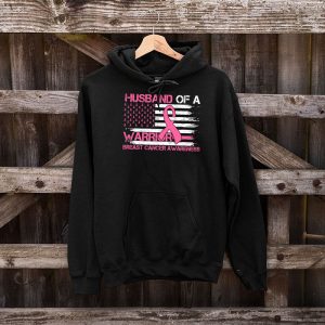 Husband Of A Warrior Breast Cancer Awareness Support Squad Hoodie 9