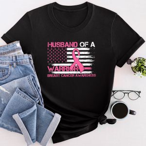 Husband Of A Warrior Breast Cancer Shirts Ideas Awareness Support Squad T-Shirt 1