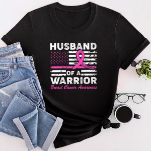 Husband Of A Warrior Breast Cancer Shirts Ideas Awareness Support Squad T-Shirt 3