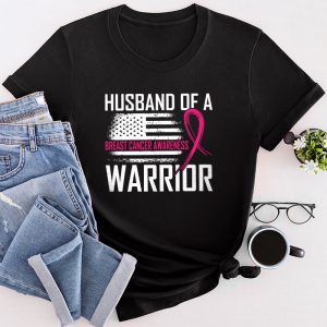 Husband Of A Warrior Breast Cancer Shirts Ideas Awareness Support Squad T-Shirt 5