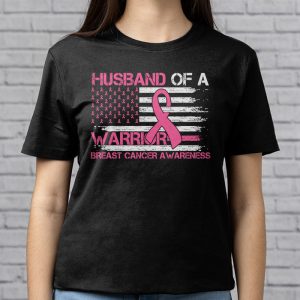 Husband Of A Warrior Breast Cancer Awareness Support Squad T Shirt 3 5