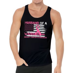 Husband Of A Warrior Breast Cancer Awareness Support Squad Tank Top 3