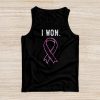 I Won Breast Cancer Awareness Support Pink Ribbon Survivor Tank Top