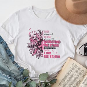 Breast Cancer Awareness Ideas Whispered Back I’m The Storm Perfect T-Shirt 2