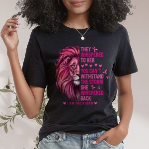 IM The Storm Warrior Pink Ribbon Women Breast Cancer T Shirt 2 4