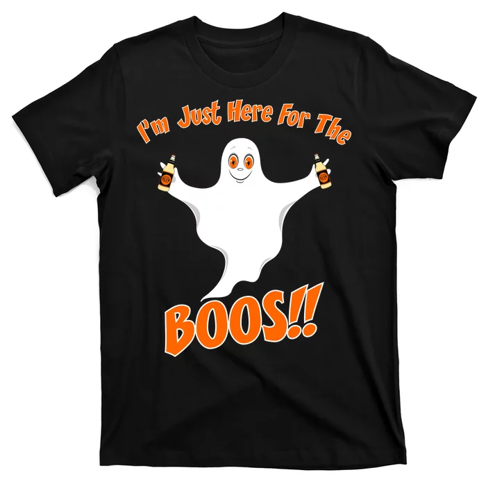 I'm Just Here For The Boos! Halloween Ghost Unisex T-Shirt For Adult Kids
