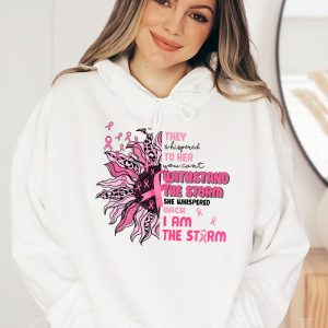 Im The Storm Warrior Pink Ribbon Women Breast Cancer Hoodie 1 1