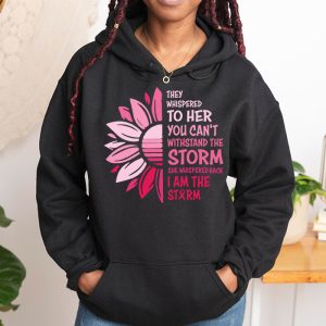 Im The Storm Warrior Pink Ribbon Women Breast Cancer Hoodie 1 3