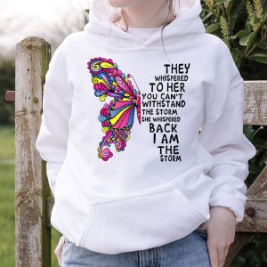 Breast Cancer Ribbon Warrior I Am The Storm Special Hoodie 3