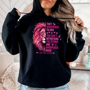 Im The Storm Warrior Pink Ribbon Women Breast Cancer Hoodie 2 4