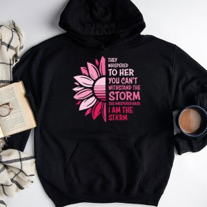 Im The Storm Warrior Pink Ribbon Women Breast Cancer Hoodie 3 3