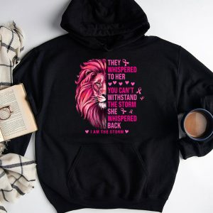 Im The Storm Warrior Pink Ribbon Women Breast Cancer Hoodie 3