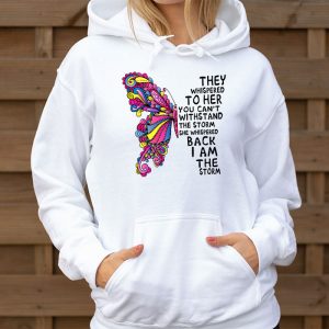 Im The Storm Warrior Pink Ribbon Women Breast Cancer Hoodie 3 6