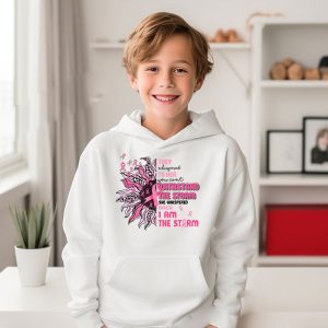 Im The Storm Warrior Pink Ribbon Women Breast Cancer Hoodie 5 1