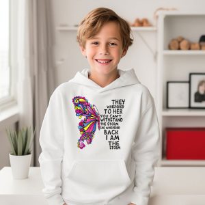 Im The Storm Warrior Pink Ribbon Women Breast Cancer Hoodie 5 2