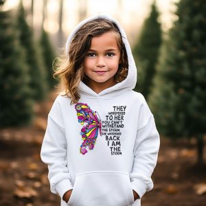 Im The Storm Warrior Pink Ribbon Women Breast Cancer Hoodie 6 1