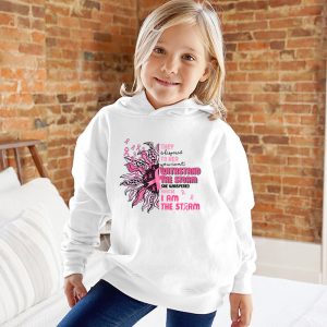 Im The Storm Warrior Pink Ribbon Women Breast Cancer Hoodie 7