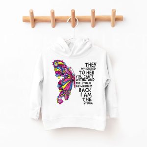 Im The Storm Warrior Pink Ribbon Women Breast Cancer Hoodie 8 1