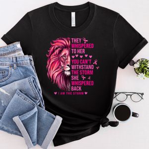 Im The Storm Warrior Pink Ribbon Women Breast Cancer T Shirt 2 1