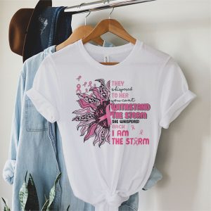 Im The Storm Warrior Pink Ribbon Women Breast Cancer T Shirt 3