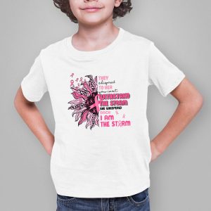 Im The Storm Warrior Pink Ribbon Women Breast Cancer T Shirt 5