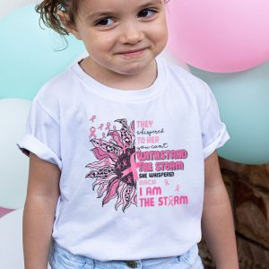 Im The Storm Warrior Pink Ribbon Women Breast Cancer T Shirt 6