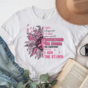 Im The Storm Warrior Pink Ribbon Women Breast Cancer T Shirt 7