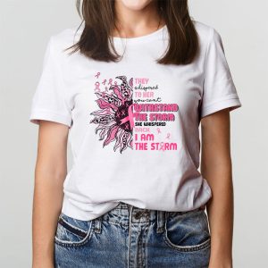 Im The Storm Warrior Pink Ribbon Women Breast Cancer T Shirt 8