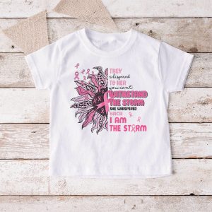 Im The Storm Warrior Pink Ribbon Women Breast Cancer T Shirt 9