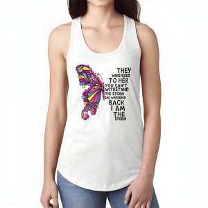 Im The Storm Warrior Pink Ribbon Women Breast Cancer Tank Top 1 2