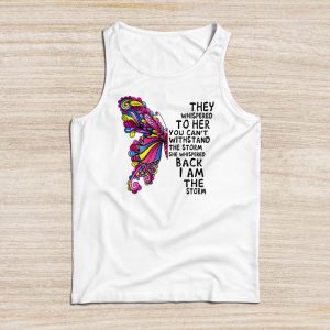 Breast Cancer Awareness Ideas Whispered Back I’m The Storm Perfect Tank Top 3