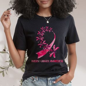 In October We Wear Pink Breast Cancer Awareness Dragonfly T Shirt 2 1