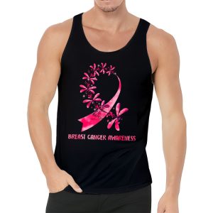In October We Wear Pink Breast Cancer Awareness Dragonfly Tank Top 3 1