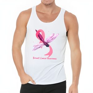 In October We Wear Pink Breast Cancer Awareness Dragonfly Tank Top 3 2