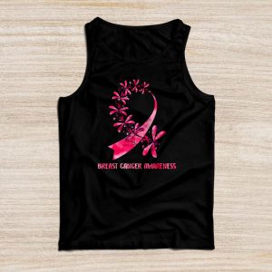 October Breast Cancer Month Breast Cancer Awareness Ribbon Dragonfly Tank Top 2