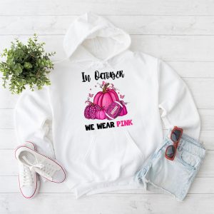 In October We Wear Pink Football Breast Cancer Awareness Hoodie 2 3