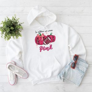 In October We Wear Pink Football Breast Cancer Awareness Hoodie 2