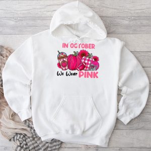 In October We Wear Pink Football Breast Cancer Awareness Hoodie 3 1