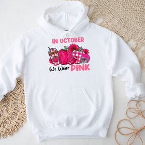 In October We Wear Pink Football Breast Cancer Awareness Hoodie 4 1