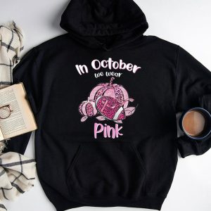 In October We Wear Pink Football Breast Cancer Awareness Hoodie 4 2