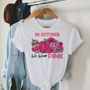 In October We Wear Pink Football Breast Cancer Awareness T Shirt 3 1