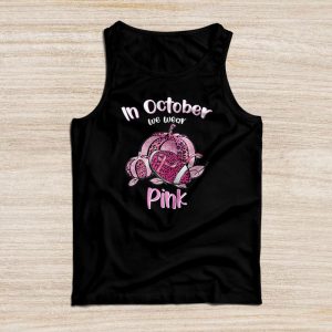 Breast Cancer Shirt In October We Wear Pink American Football Unique Tank Top 3