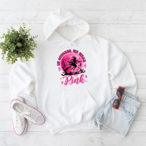 In October We Wear Pink Ribbon Witch Halloween Breast Cancer Hoodie 1 3