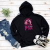 In October We Wear Pink Ribbon Witch Halloween Breast Cancer Hoodie