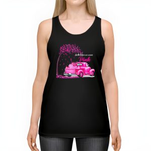 In October We Wear Pink Truck Breast Cancer Awareness Gifts Tank Top 2 2