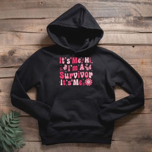 Its Me Hi Im Survivor Breast Cancer Awareness Pink Ribbon Hoodie 2 1