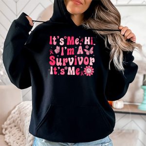 Its Me Hi Im Survivor Breast Cancer Awareness Pink Ribbon Hoodie 2 4